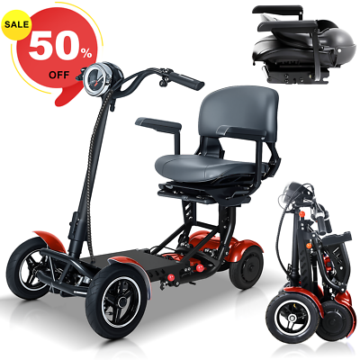 #ad New 4 Wheels Mobility Scooter Power Wheelchair Folding Electric For Senior Adult $699.99