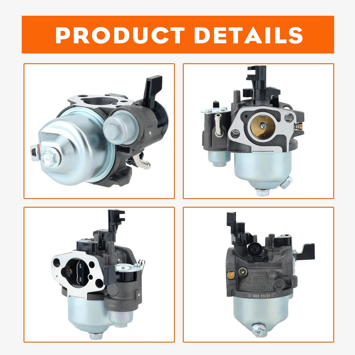 Carburetor for Honda GX160 168F GX200 5.5HP 6.5HP Pressure Washer