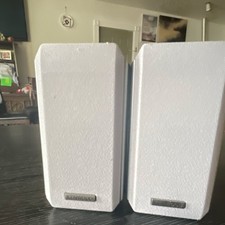 Kenwood KS-207 Wired Front Box Speakers Rectangular White 8 Ohms 100W Pair