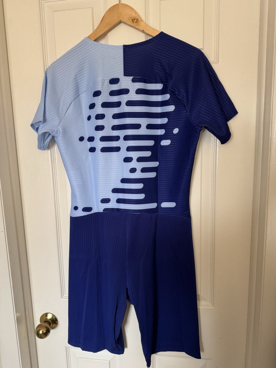 Nike Pro Elite 2023 Team Speedsuit Blue Pink Mens Size