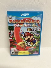 Paper Mario Color Splash Nintendo Wii U, 2016 Clean & Complete CIB Insert Tested
