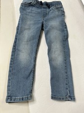 OshKosh B'gosh Girls Regular Blue Jeans Size 4/4A Elastic Waist