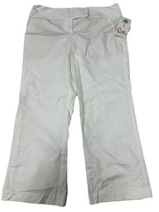 NWT Lilly Pulitzer Palm Classics Ladies Size 8 White Ankle Pants Retail $120