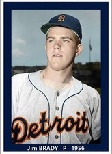 Jim Brady Tigers  Colorized 8x10 Print-FREE SHIPPING