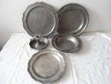 Konvolut antikes Zinn ,Teller 3027 Gramm zum Schmelzen oder für Sammler !