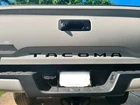 BLACK Tailgate Insert Letters Decal Vinyl Stickers for Toyota Tacoma 2016-2023