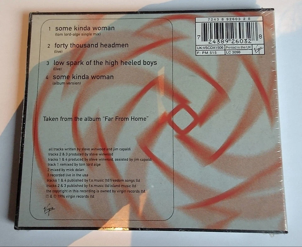 Traffic Some Kinda Woman 1994 Limited Edition mit Postkarten CD- Single Maxi CD - Bild 2 von 3