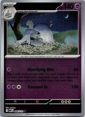 Houndstone - - ME01: Mega Evolution 066/132 - Uncommon - Reverse Holo