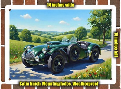 Metal Sign - 1952 Allard J2X Roadster Oil Painting - 14x10