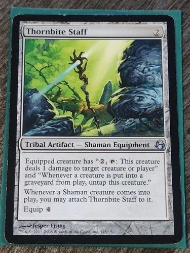 Thornbite Staff Morningtide MTG Card 145 MP Magic The Gathering  - product listing photo