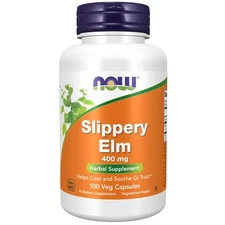Slippery Elm Herbal Supplement 100 Count For Gastrointestinal Support