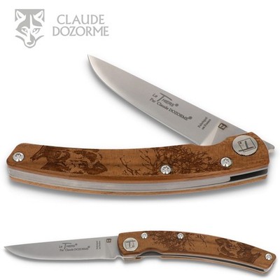 Claude Dozorme Le Thiers Animalis Sanglier Taschenmesser Walnuss Liner Lock