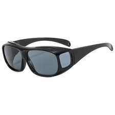 Polarised Fit Over Sunglasses Wrap Around Anti Glare UV400 Driving Glasses