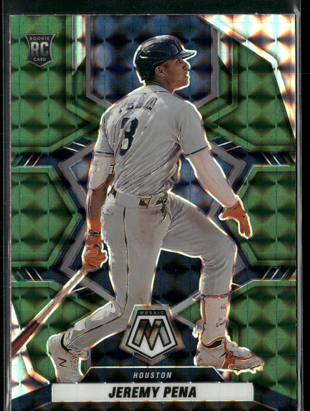 2022 Panini Mosaic #270 Jeremy Pena Green Mosaic Houston Astros