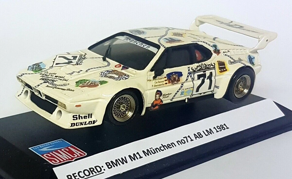 Kit construido Record 1/43 - BMW M1 Munchen #71 AB Le Mans 1981 coche modelo resina Foto 3 de 4