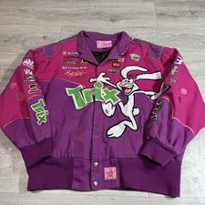 Rare Vtg Y2k Trix Cereal Racing Jacket Jeff Hamilton 2XL