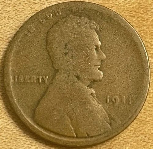 Early Date 1911-D 1C BN Lincoln Wheat Cent - AG/G Details. (Lot 55)