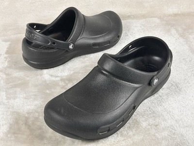 Crocs Adult Bistro Clogs Mens Sz 9 Women s Sz 11 Black Slip Resistant Shoes New