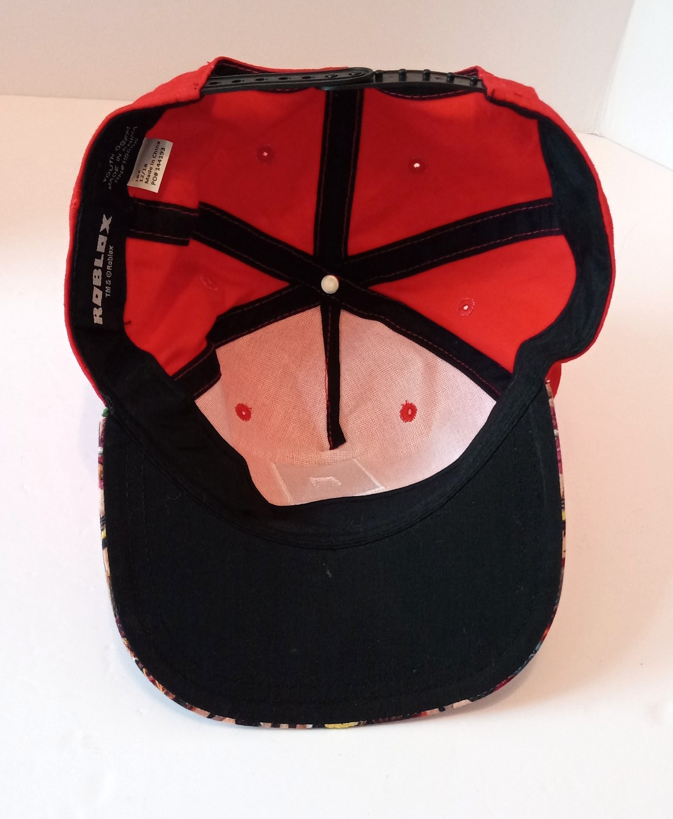 Roblox Youth Flat Bill Gamers Hat Red Snapback Adjustable OSFM