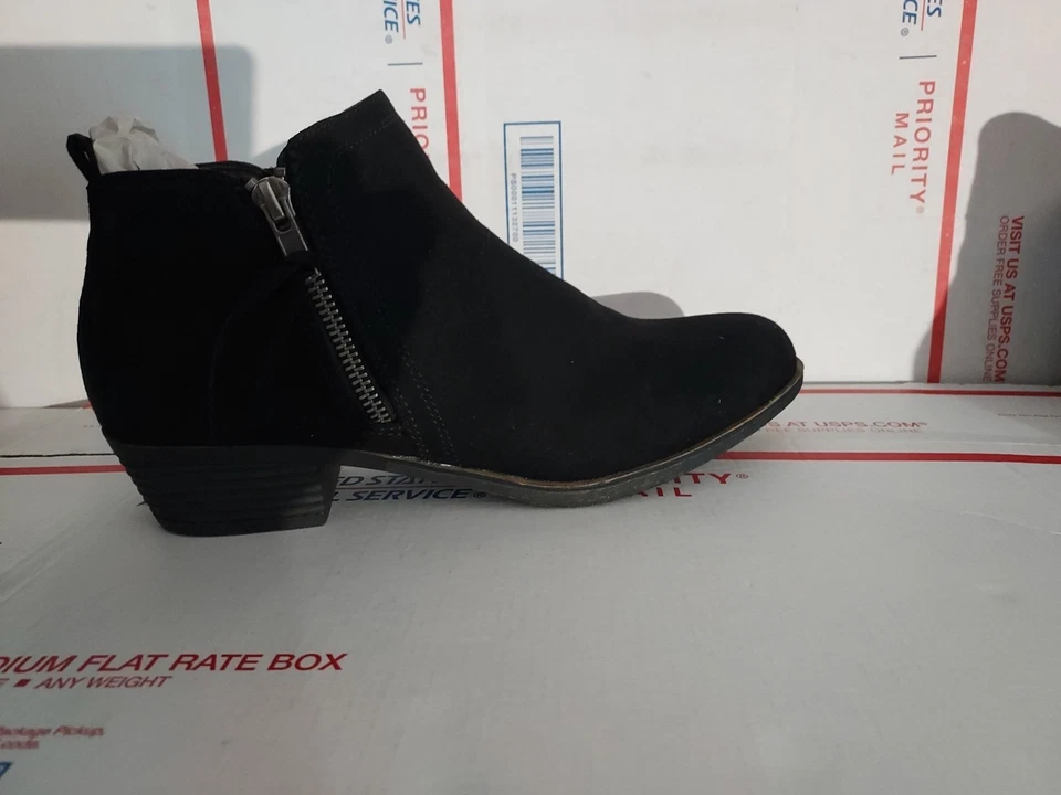 Botas para mujer Rampage TARRAGON 1 negras fx sde SMITH cremallera talla 8,5 M tobillo #T6 Foto 3 de 4
