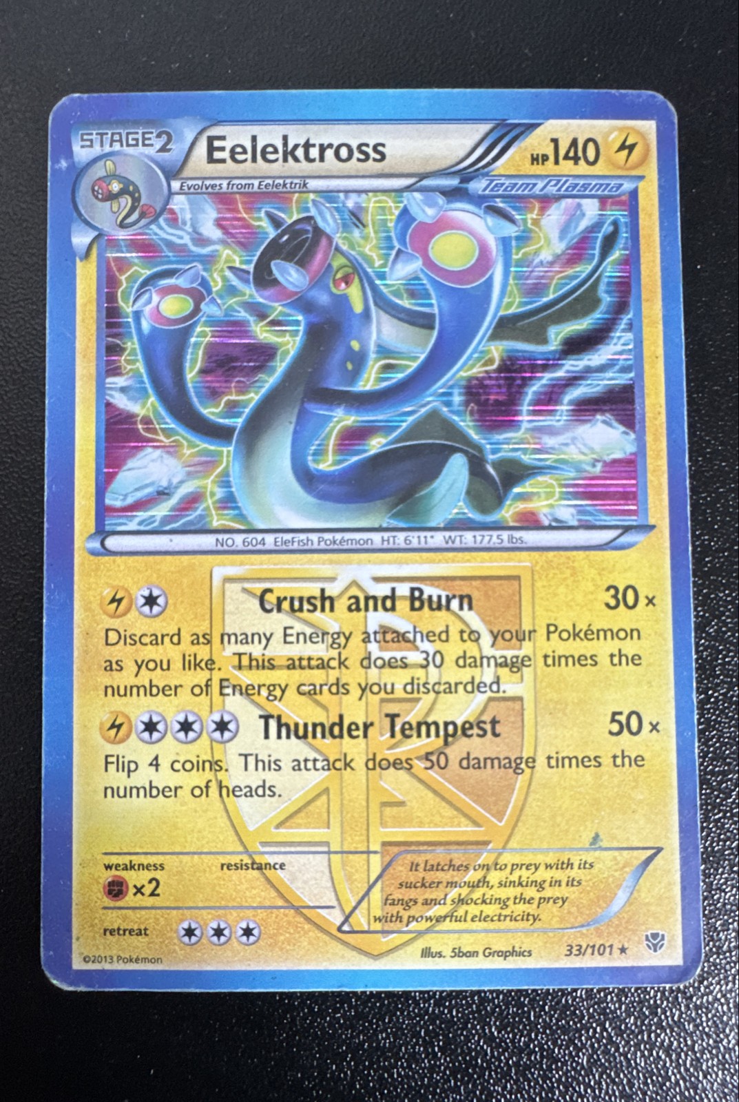 Eelektross (Team Plasma) 33/101 Plasma Blast Reverse Holo