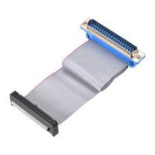 IDC Wire Flat Ribbon Cable DB37 Male to FC-40 Female Connector 20cm Length