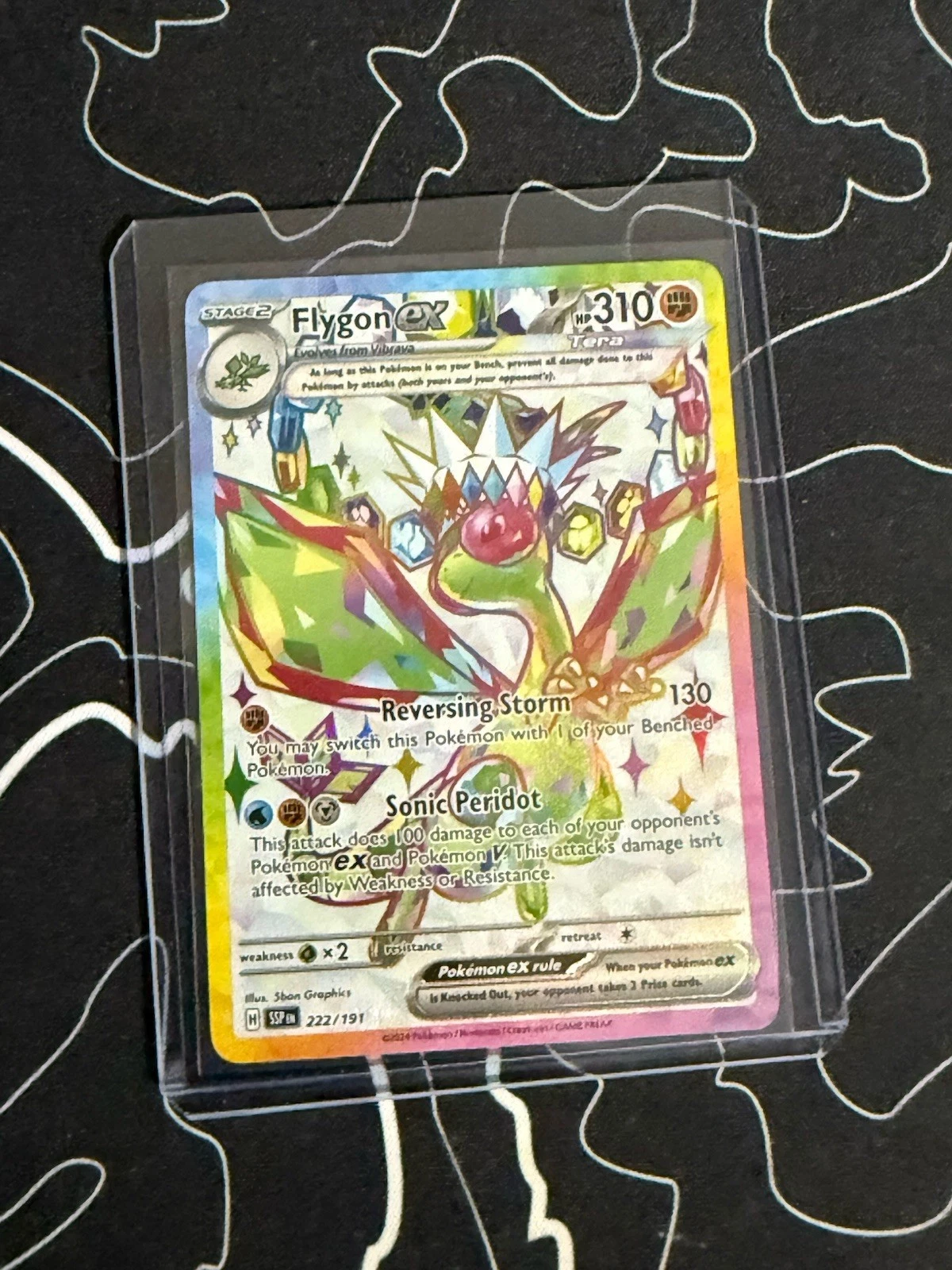 Pokemon TCG Flygon ex 222/191 2024 Surging Sparks Ultra Rare Card - LP