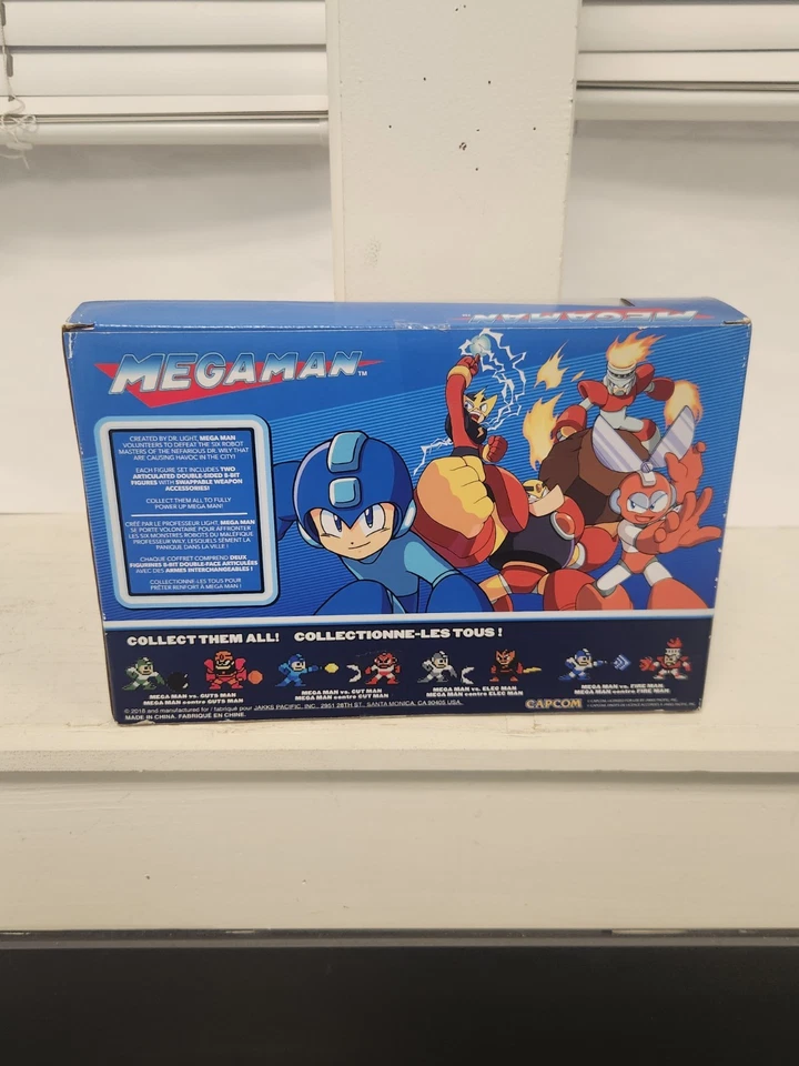 MEGA-MAN 8-Bit Figuras Estatuillas Mega Man Vs. Fire Man 30th JAKKS 2018 NUEVO EN CAJA Foto 2 de 4