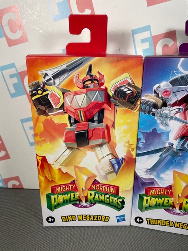 Hasbro Power Rangers Mighty Morphin Dino Megazord Thunder Megazord Figures VHS - Picture 2 of 5
