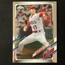 2021 Topps Chrome Shohei Ohtani Red Refractor #159 card