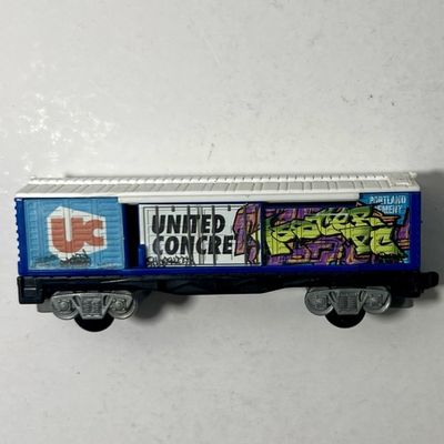 #ad #ad Ertl HO 1:87 United Concrete Portland Cement Box Car #9660 Blue White $5.00