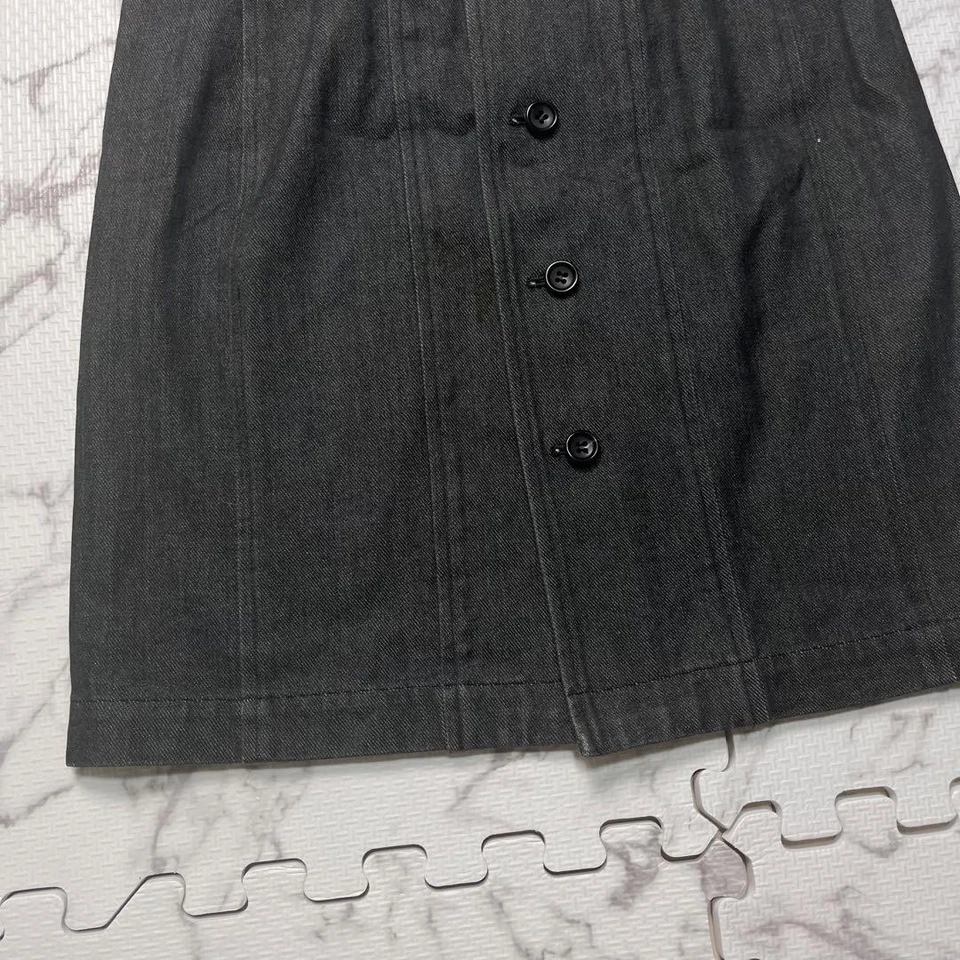 FALDA ENVOLVENTE VAQUERA USADA EXTREMADAMENTE RARA COMME DES GARCONS TEÑIDA ÍNDIGO NEGRA OSCURA Foto 2 de 4