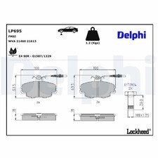 DELPHI Bremsbeläge Satz Vorne Bremsklötze für CITROËN ZX (N2) ZX Break (N2)