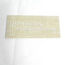 VINTAGE 2000 LINCOLN EXTERIOR COLORS SELECTOR SAMPLES SALES BROCHURE INFO