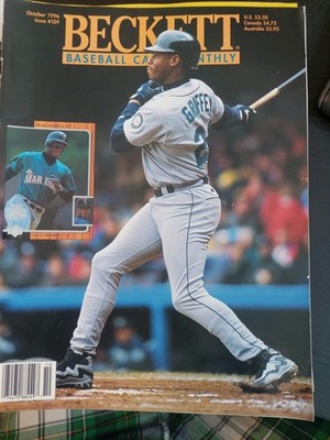 Lot of 6 1996 Beckett Baseball Card Monthly Magazine Griffey No Labels