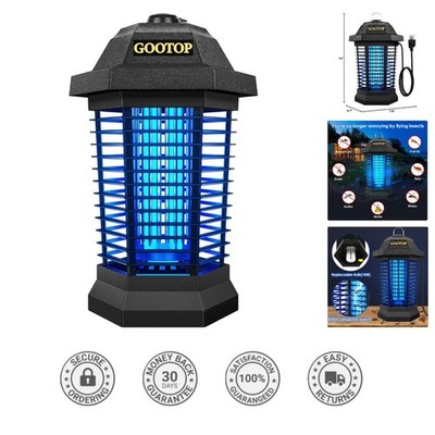 Vintage Black Bug Zapper   Outdoor Mosquito Killer with 4200V Electric Grid