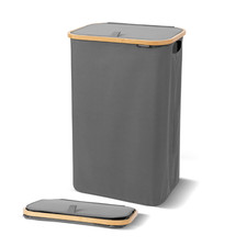 CleverMade 90L Foldable Laundry Hamper with L...