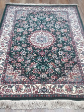 Turkish Bohemian Rug, Geometric Silk wool Rug...
