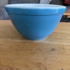 Vintage Pyrex Turquoise Aqua Mixing Bowl Mid-Century Retro Kitchen 1950s-60s