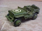 Vintage Old Military Jeep Car Dinky Toys England By Meccano Ltd Collectible 1950
