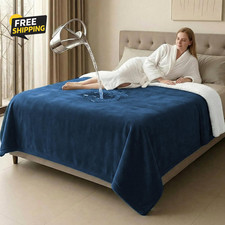 King Size Waterproof Blanket for Bed Couch, 80'' X 80'' Double Side Leakproof