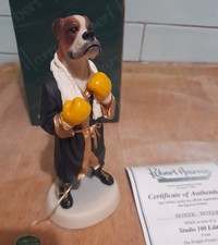 Robert Harrop Doggie People Boxing Boxer Dog Limited Edition STUDIO 100 only