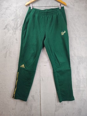 USF South Florida Bulls Jogger Mens Medium Green Mesh Ankle Zip Pants 30x29.5