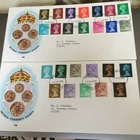 GB STAMPS RARE FIRST DAY COVER 1971 MACHIN DEFINITIVES NO STRIKE CACHET & OLD