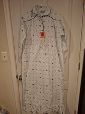 Vintange Flannel Nightgown Molly Malone Size Medium
