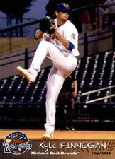 2016 Midland RockHounds Grandstand #9 Kyle Finnegan Detroit Michigan MI Card