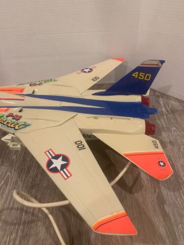 1990 New Bright F-14 Tomcat Remote Control Kitty Hawk Airplane/Jet Video *READ - Picture 4 of 13
