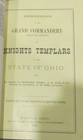 1843 - 1863  Knights Templar Book Grand Commandery State of OHIO Very Rare — photo 8