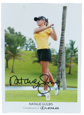 Signed Autographed Natalie Gulbis 5x7 Golf Photograph 2012 USA Open Olympic Club