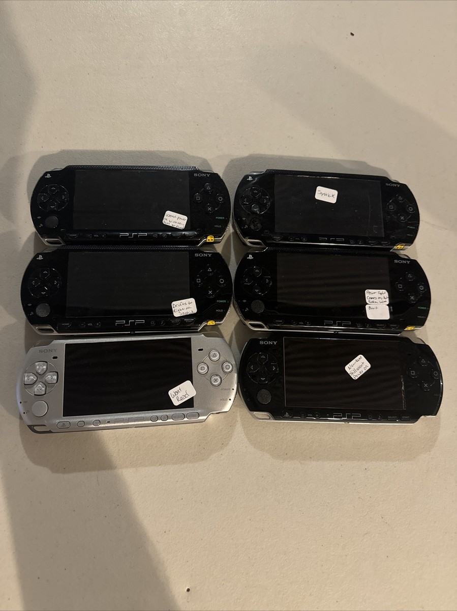 Lot Of 6 PSP PlayStation Portable Broken For Parts/Repair